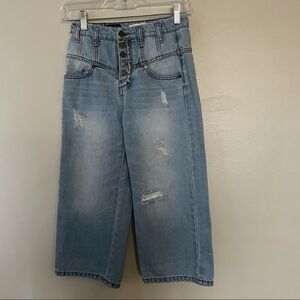 Habitual High Rise wide leg crop jeans